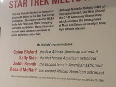 Nichelle Nichols in the Museum of Science and Industry, Chicago