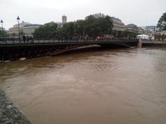 Flood of the Seine River in Paris