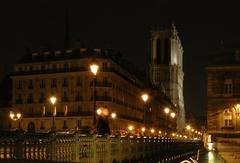 Notre-Dame de Paris Cathedral viewed from Pont d'Arcole