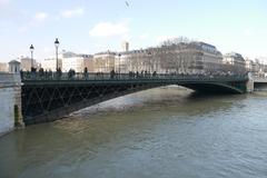 Pont d'Arcole in Paris during a flood