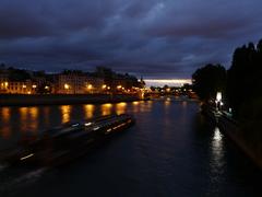 Bateau mouche on the Seine in Paris