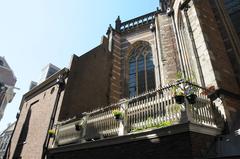 Eggertstraat in Amsterdam with bicycles and traditional buildings