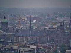 view from A'DAM Tower to New Church in Amsterdam