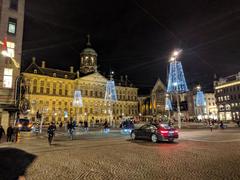 Amsterdam Dam Square at night