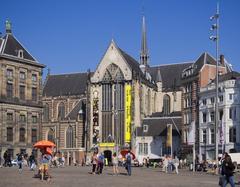 Nieuwe Kerk view from Dam Square Amsterdam