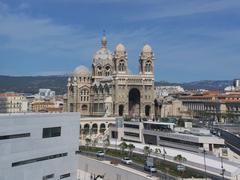 Cathédrale de la Major de Marseille viewed from MuCEM in 2014