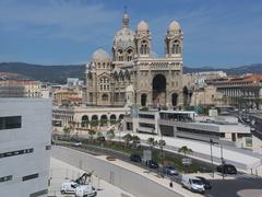 Cathédrale de la Major in Marseille as seen from the MuCEM