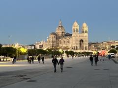 Cathédrale de la Major de Marseille at dusk in November 2022