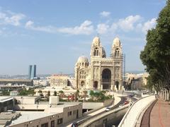 Cathédrale de la Major and CMA CGM Tower in Marseille