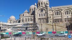 Cathédrale de la Major in Marseille under renovation in March 2013