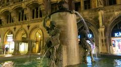 Fish Fountain in front of the New Townhall in Munich