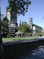 Cologne Old Town with Great St. Martin Church