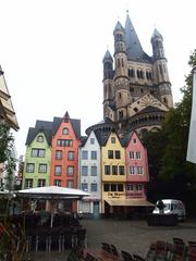 Cologne Fish Market and Great St. Martin Church