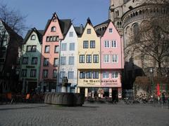 Köln Altstadt Fischmarkt with fountain