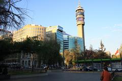 The Entel Tower in Santiago, Chile