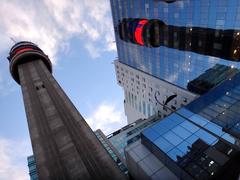 Torre Entel Santiago on a sunny day