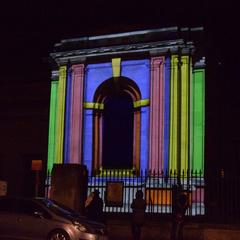 Fitzwilliam Museum illuminated during eLuminate 2018