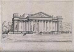 The Fitzwilliam Museum in Cambridge, etching by T. Kearnan after George Basevi