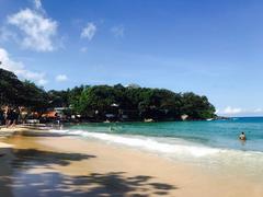 Kata Beach in the morning, south view, Phuket, Thailand