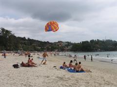 Parasail landing at Kata Beach