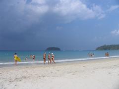 Kata Beach with storm clouds