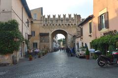 Trastevere archway in Rome