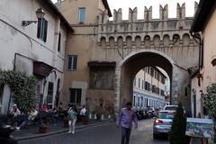 Porta Settimiana in Trastevere, Rome