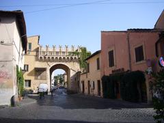 Porta Settimiana in Trastevere, Rome