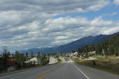 Radium Hot Springs looking north on BC93 BC95