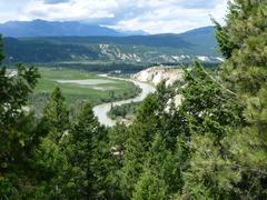 Columbia River at Radium Hot Springs in Canada