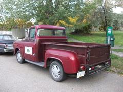 Fargo truck outside an inn in Radium, BC