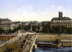 Place du Châtelet in Paris with Fountain of the Palm