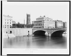 Paris Place du Châtelet 19th century photo by E. Baldus