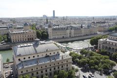 Place du Châtelet view from the top of Saint-Jacques Tower