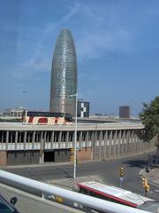 Panoramic view of Barcelona, Spain, featuring the city's expansive skyline and prominent buildings