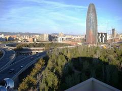 Glòries Catalanes Square with gardens