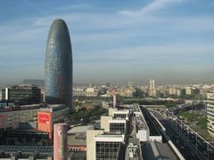 Torre Agbar and Plaça de les Glòries Catalanes