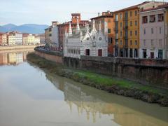 Santa Maria della Spina church viewed from Solferino bridge