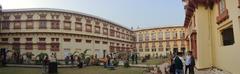 Inside view of Patna Museum showcasing architectural design and artifacts