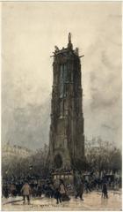 Drawing of Saint-Jacques Tower