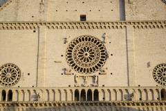 Facade of the Cathedral of San Rufino in Assisi