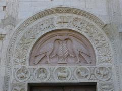 Facade of the Cathedral of San Rufino in Assisi