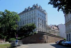 Die Mölkerbastei with the Pasqualatihaus in Vienna