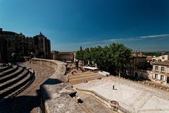 Panorama of Avignon - Montée des Canons near Avignon Cathedral's Calvary