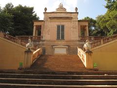 Carles IV Pavilion steps in Laberint d'Horta Park