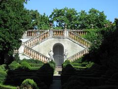 Torre and gardens of the Laberint d'Horta in Barcelona