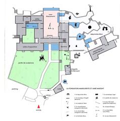 Map of Fondation Maeght site