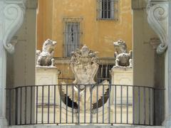 detailed view of Fontanone fountain with sculptures and flowing water