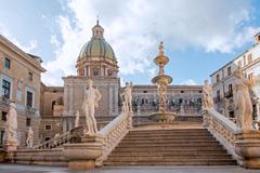 Fontana Pretoria in Palermo, Italy