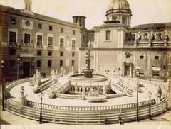 Piazza Pretoria square in Palermo by Giuseppe Incorpora